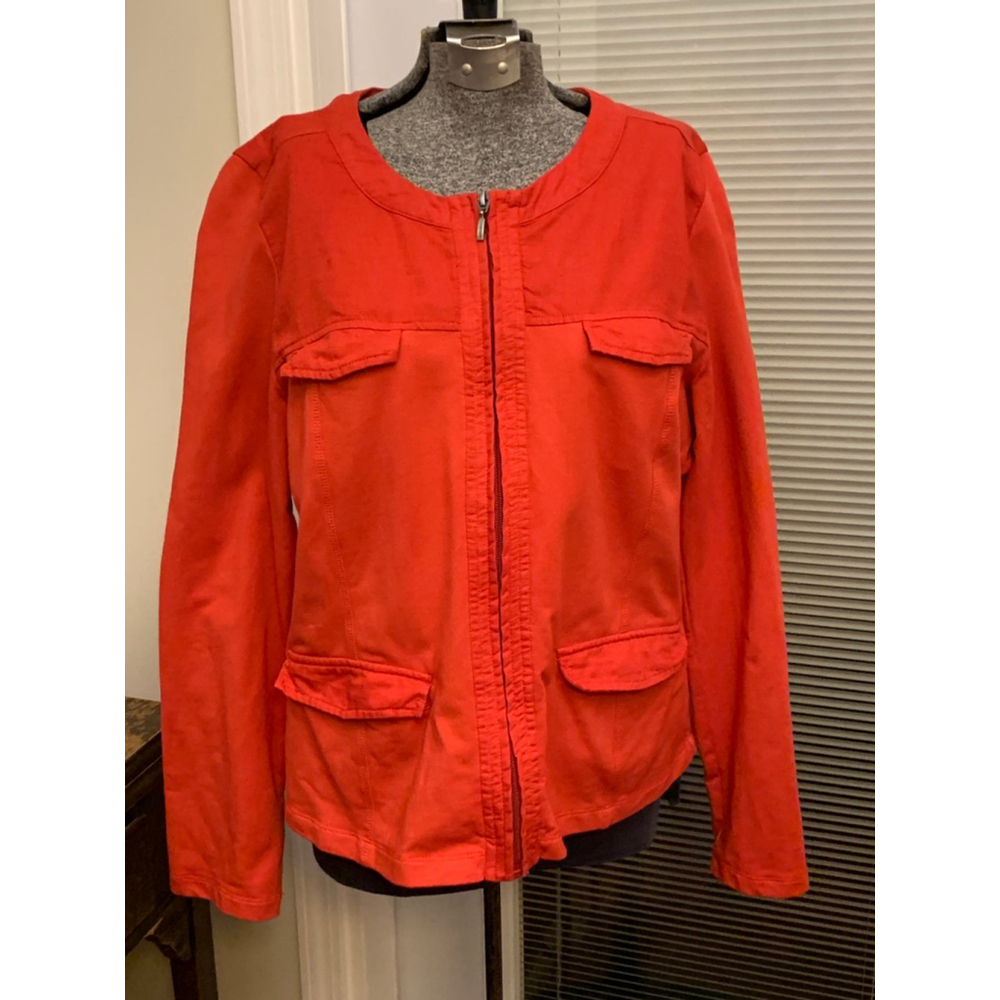 Women's Olsen red Utility Jacket Size 10